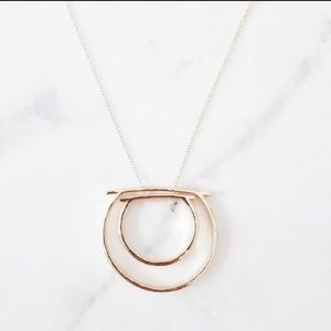 Brass Inner Circle Statement Necklace